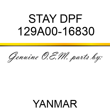 STAY, DPF 129A00-16830