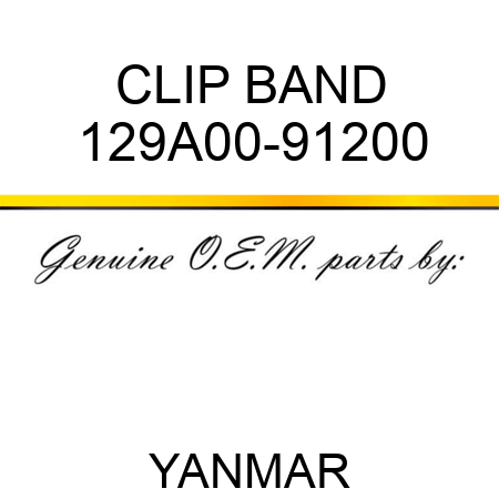 CLIP, BAND 129A00-91200
