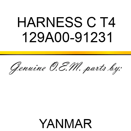 HARNESS, C T4 129A00-91231