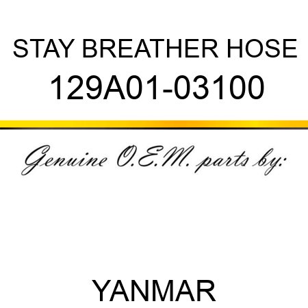 STAY, BREATHER HOSE 129A01-03100