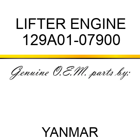 LIFTER, ENGINE 129A01-07900