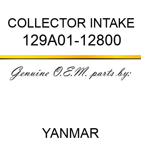 COLLECTOR, INTAKE 129A01-12800