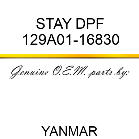 STAY, DPF 129A01-16830