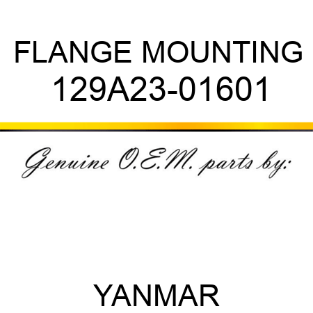 FLANGE, MOUNTING 129A23-01601