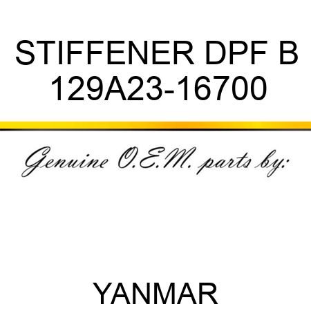 STIFFENER, DPF B 129A23-16700
