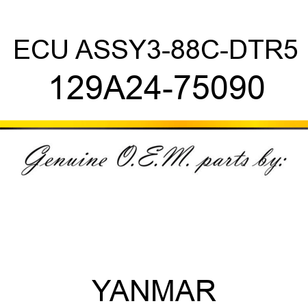 ECU ASSY,3-88C-DTR5 129A24-75090