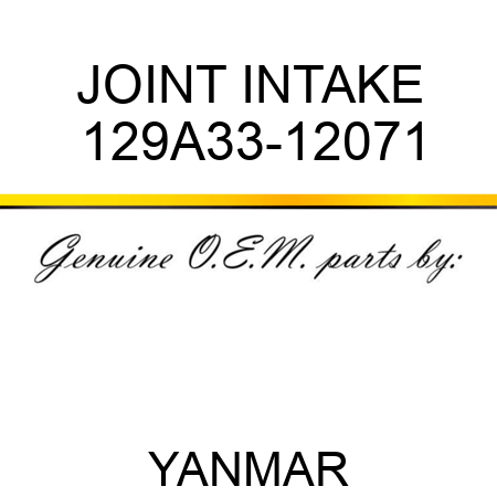 JOINT, INTAKE 129A33-12071