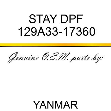 STAY, DPF 129A33-17360