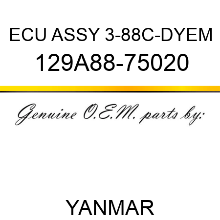 ECU ASSY, 3-88C-DYEM 129A88-75020