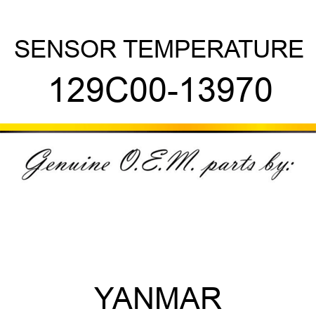 SENSOR, TEMPERATURE 129C00-13970