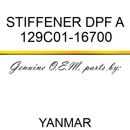 STIFFENER, DPF A 129C01-16700