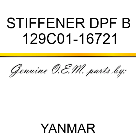 STIFFENER, DPF B 129C01-16721
