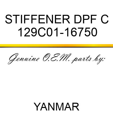 STIFFENER, DPF C 129C01-16750