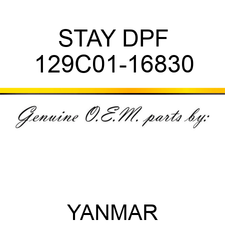 STAY, DPF 129C01-16830
