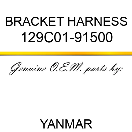 BRACKET, HARNESS 129C01-91500