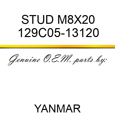 STUD, M8X20 129C05-13120