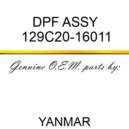 DPF ASSY 129C20-16011