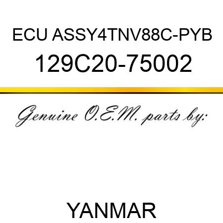 ECU ASSY,4TNV88C-PYB 129C20-75002
