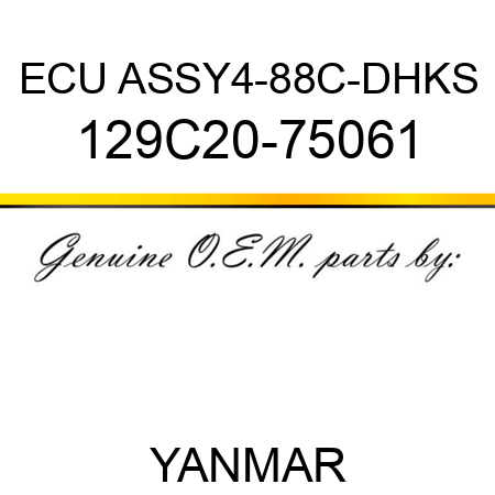 ECU ASSY,4-88C-DHKS 129C20-75061