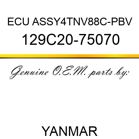 ECU ASSY,4TNV88C-PBV 129C20-75070