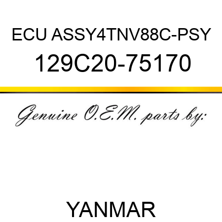 ECU ASSY,4TNV88C-PSY 129C20-75170