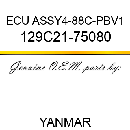 ECU ASSY,4-88C-PBV1 129C21-75080