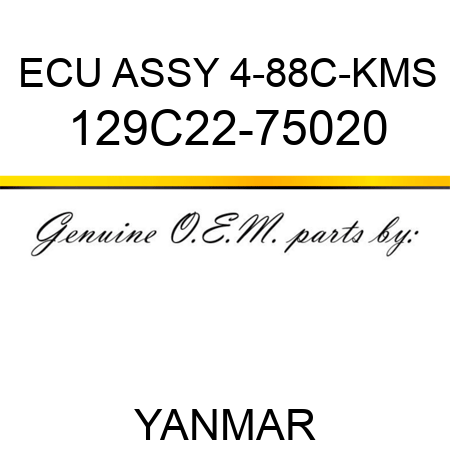 ECU ASSY, 4-88C-KMS 129C22-75020