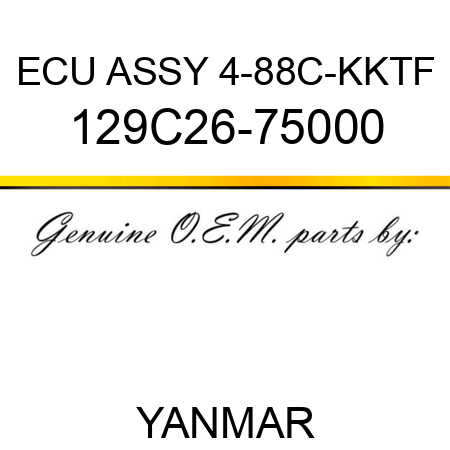 ECU ASSY, 4-88C-KKTF 129C26-75000