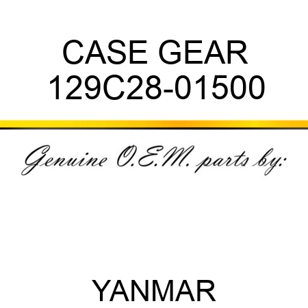 CASE, GEAR 129C28-01500