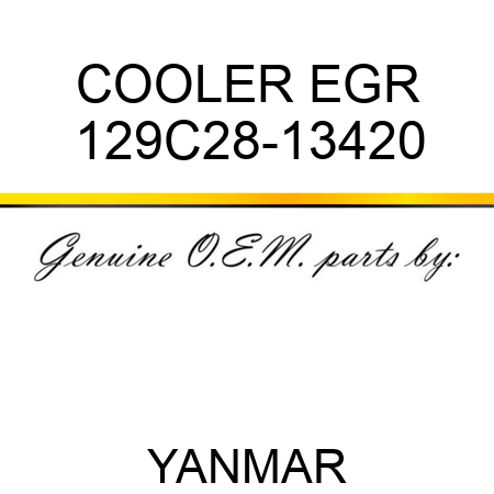 COOLER, EGR 129C28-13420