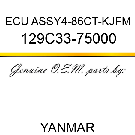 ECU ASSY,4-86CT-KJFM 129C33-75000