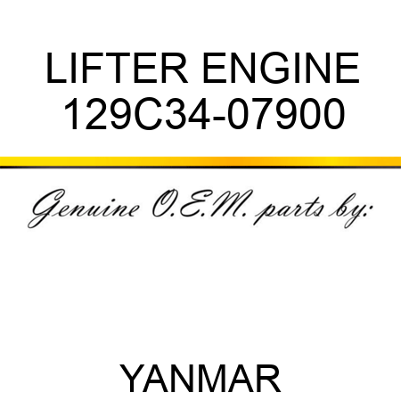 LIFTER, ENGINE 129C34-07900