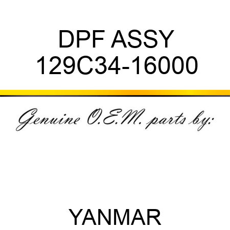 DPF ASSY 129C34-16000