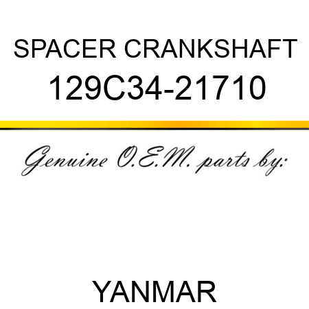 SPACER, CRANKSHAFT 129C34-21710
