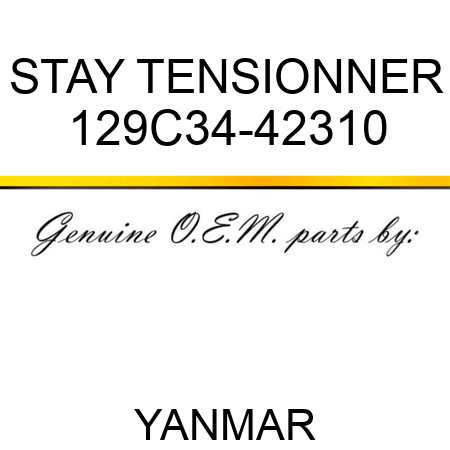 STAY, TENSIONNER 129C34-42310