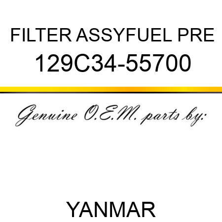 FILTER ASSY,FUEL PRE 129C34-55700