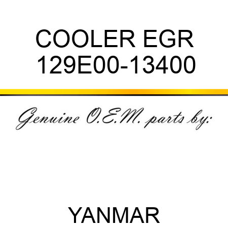 COOLER, EGR 129E00-13400
