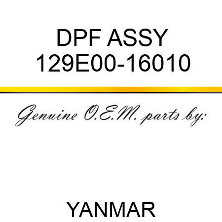 DPF ASSY 129E00-16010