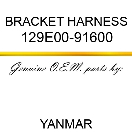 BRACKET, HARNESS 129E00-91600
