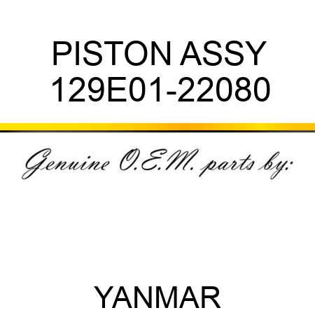 PISTON ASSY 129E01-22080