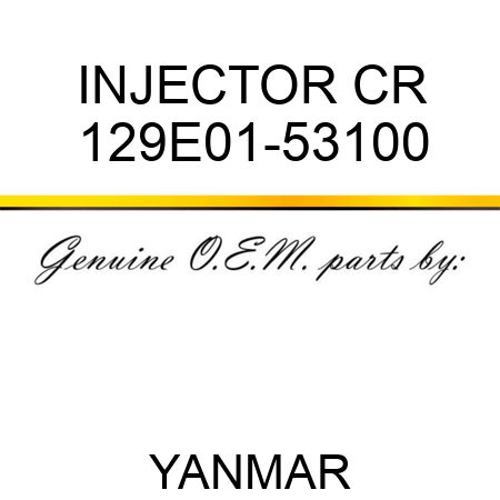 INJECTOR, CR 129E01-53100