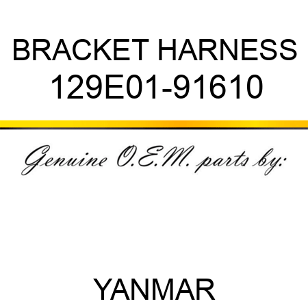 BRACKET, HARNESS 129E01-91610