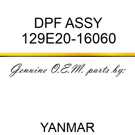 DPF ASSY 129E20-16060