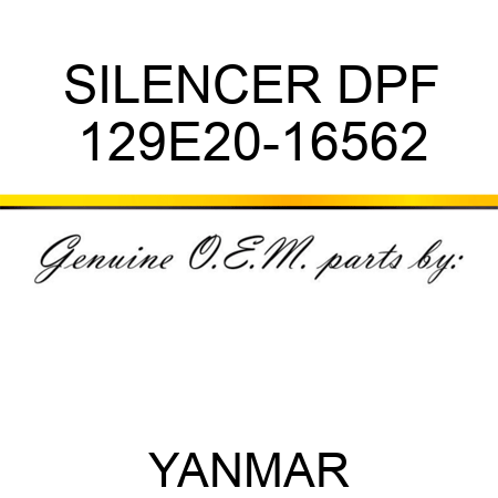 SILENCER, DPF 129E20-16562