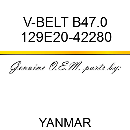 V-BELT, B47.0 129E20-42280