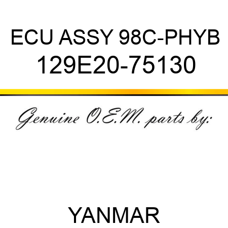 ECU ASSY, 98C-PHYB 129E20-75130