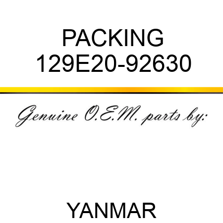 PACKING 129E20-92630