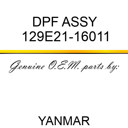 DPF ASSY 129E21-16011