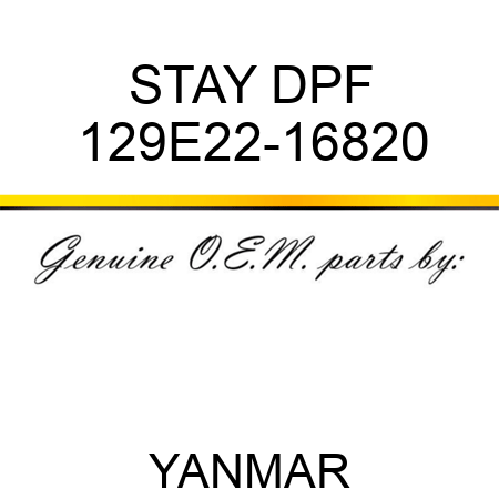 STAY, DPF 129E22-16820