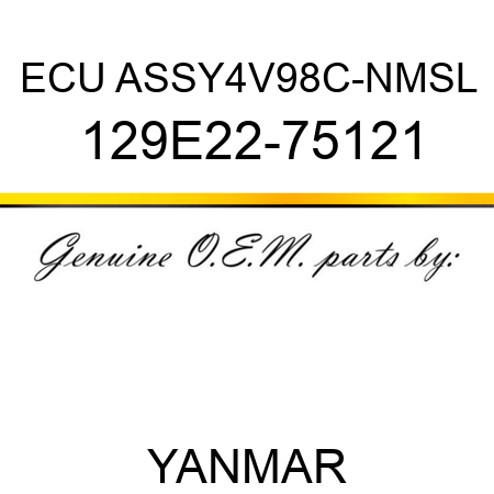 ECU ASSY,4V98C-NMSL 129E22-75121